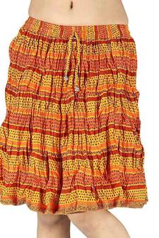 Ethnic Designer Sanganeri Cotton Short Skirt