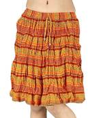 Ethnic Designer Sanganeri Cotton Short Skirt