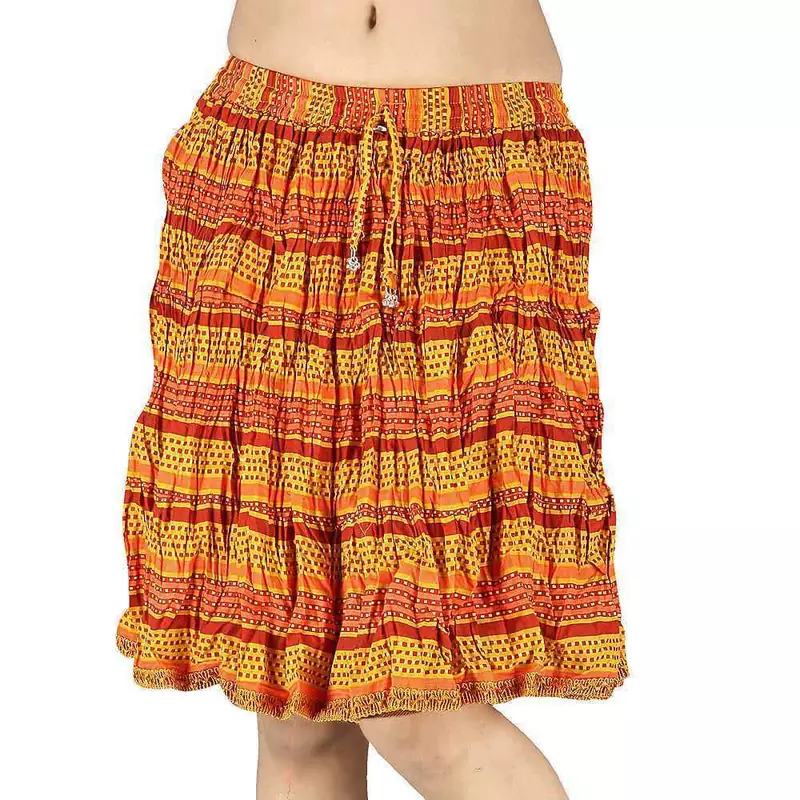 Ethnic Designer Sanganeri Cotton Short Skirt