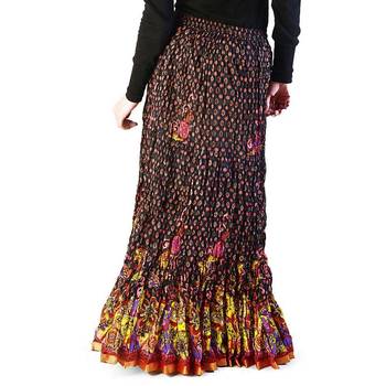 Fancy Zari Work Multicolor -Colour Cotton Long Skirt 2