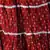Silver Block Print Red Pure Cotton Short Skirt
