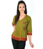Ethnic Hand Block Bootie Print Pure Cotton Top