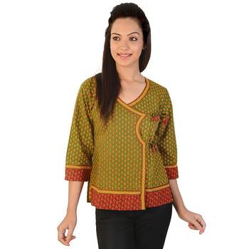Ethnic Hand Block Bootie Print Pure Cotton Top 3