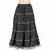Rajasthani Black Booti Pure Cotton Long Skirt