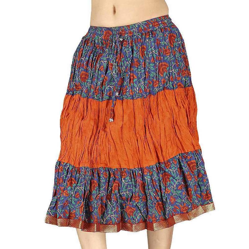 Rajasthani Multicolorcolour Designer Cotton Skirt LITTLE INDIA 317500