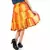 Yellow And Orange Bandhej Short Chiffon Skirt