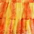 Yellow And Orange Bandhej Short Chiffon Skirt