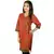Ethnic Design Hand Block Red Black Cotton Top