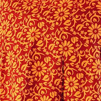 Ethnic Yellow Cotton Wrap Around Cotton Skirt 4