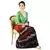 Ethnic Tie N Dye Dark Maroon Long Cotton Skirt