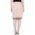Women's Designer Fitted Overlap Cotton Skirt With Belt Loop