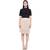 Women's Designer Fitted Overlap Cotton Skirt With Belt Loop