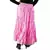 Zari Border Pink Cotton Fashionable Long Skirt