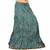 Ethnic Zari Border Aqua Blue Pure Cotton Skirt