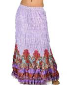Multicolorcolor Rajasthani Fine Designer Long Skirt