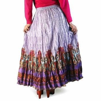 Multicolorcolor Rajasthani Fine Designer Long Skirt 2
