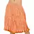 Fashionable N Ethnic Orange Cotton Short Skirt