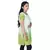 Stylish Abstract Print Girls Green Ivory Kurti