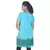 Bollywood Abstract Design Turquoise Cotton Kurti