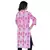 Designer Girls Multiprint Cute Pink Cotton Top