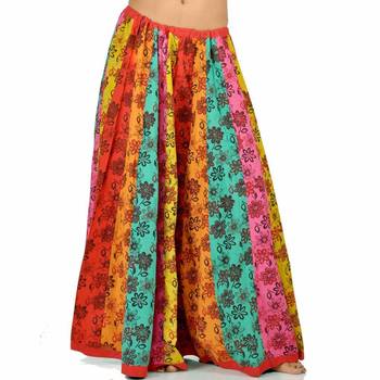 Jaipuri Floral Design Pure Cotton Lehnga Skirt 1