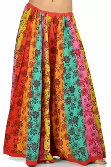 Jaipuri Floral Design Pure Cotton Lehnga Skirt