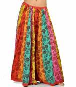 Jaipuri Floral Design Pure Cotton Lehnga Skirt