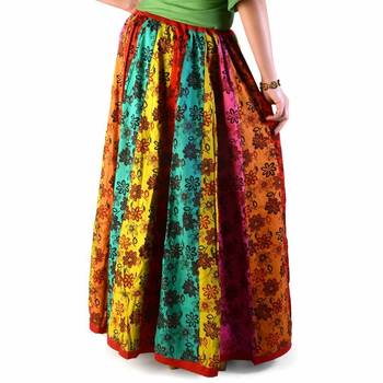 Jaipuri Floral Design Pure Cotton Lehnga Skirt 2