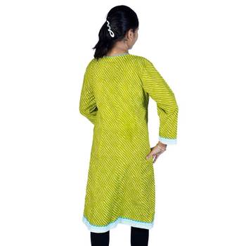Exclusive Designer Lehriya Ethnic Cotton Kurti 2