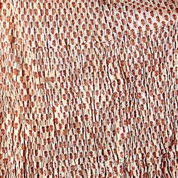 Ethnic Rajasthani White Orange Cotton Skirt 4