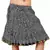 Zari Border Black And White Cotton Short Skirt