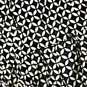 Zari Border Black And White Cotton Short Skirt 4