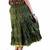 Fashionable Ethnic Mehandi Green Cotton Skirt