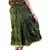 Fashionable Ethnic Mehandi Green Cotton Skirt