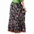Ethnic Multicolor Floral Designer Black Long Skirt