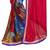 Multicolor printed georgette saree with blouse