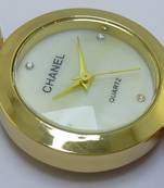Ladies Womens Chanel Gold Plated Quartz Wrist Watch First Copy