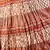 Designer Crushed Orange Booties Cotton Skirt
