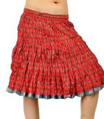 Rajasthani Hand Block Pure Cotton Short Skirt