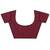 Maroon printed crepe saree with blouse