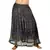 Rajasthani Coffee Brown Floral Chiffon Skirt