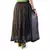 Rajasthani Coffee Brown Floral Chiffon Skirt