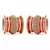 Red Chakri Shining Bangle Set For Two Hands