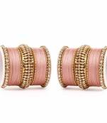 Bridal Kundan Bangle Set For Two Hands By Peach