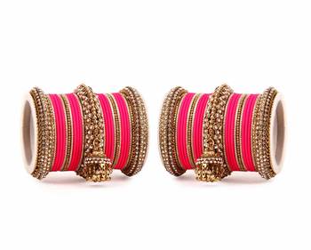 Traditional Jhumki Bangle Set By For Two Hands Rani 1