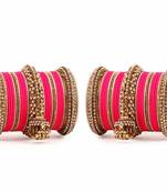 Traditional Jhumki Bangle Set By For Two Hands Rani