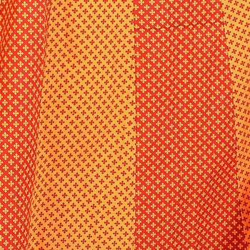 Ethnic Jaipuri Yellow Red Cotton Lehanga Skirt 4