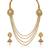 Atasi International Myra Temple Gold Antique Gold Plated Necklace Set
