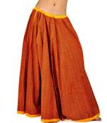 Rajasthani Red Cotton Block Printed Lehanga