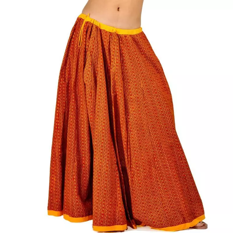 Rajasthani Red Cotton Block Printed Lehanga